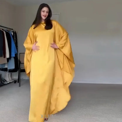 Closed Batwing Abaya Women Muslim Dress Turkish Islamic Dress Women 2024 For Party Kebaya Kaftan Turkey Caftan Marocain Femme