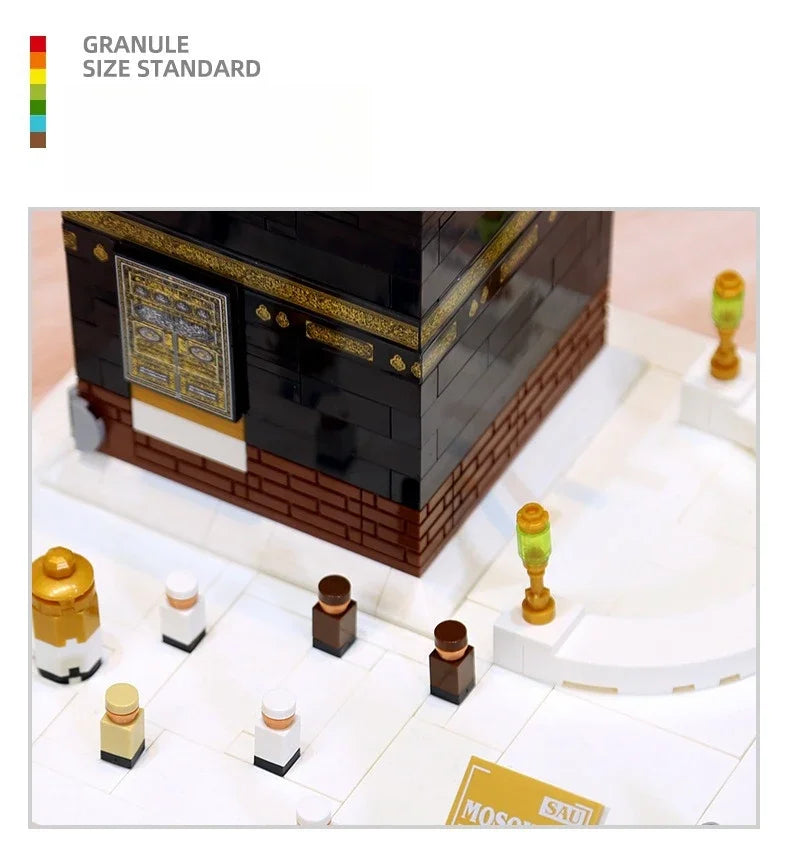 Creative Great Mosque of Mecca,Saudi Arabia Building Blocks Architecture Construction Bricks Toy Good Gift for Friends