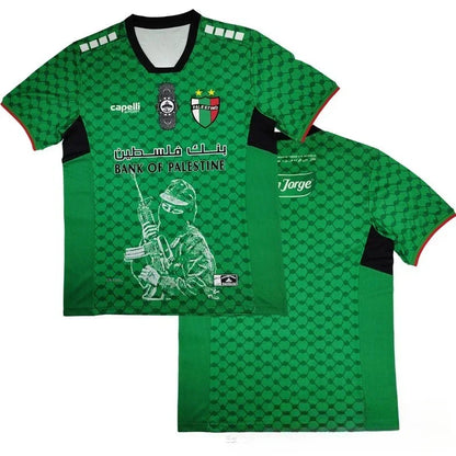 2025 new 3D printed Palestinian football jersey, T-shirt for men and women, quick-drying and breathable sports shirt.
