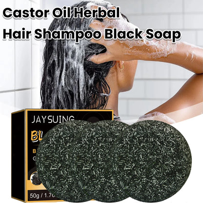 Polygonum Multiflorum Black Hair Shampoo Soap Gentle Coconut Oil Refreshing Oil Control Smoothing Hair Care Handmade Soap