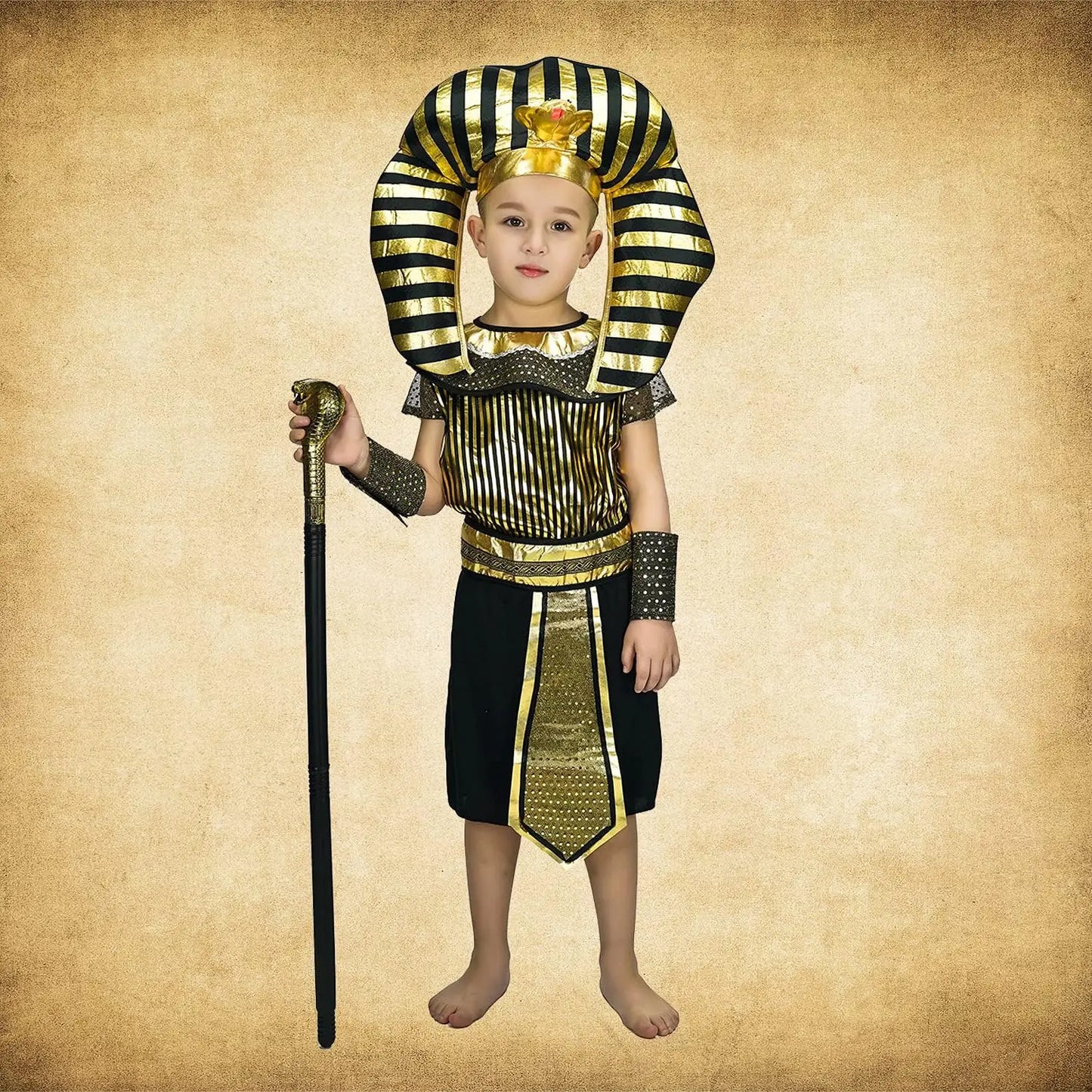 Egyptian Pharaoh Costume – Fancy Dress Cosplay Outfit for Parties & Events