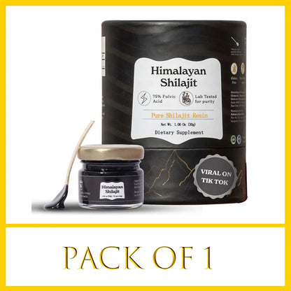Pure Himalayan Shilajit, Soft Resin, Ortganic & High Nutritional Potency Fulvic Acid, Energy & Immune Support for Men & Women