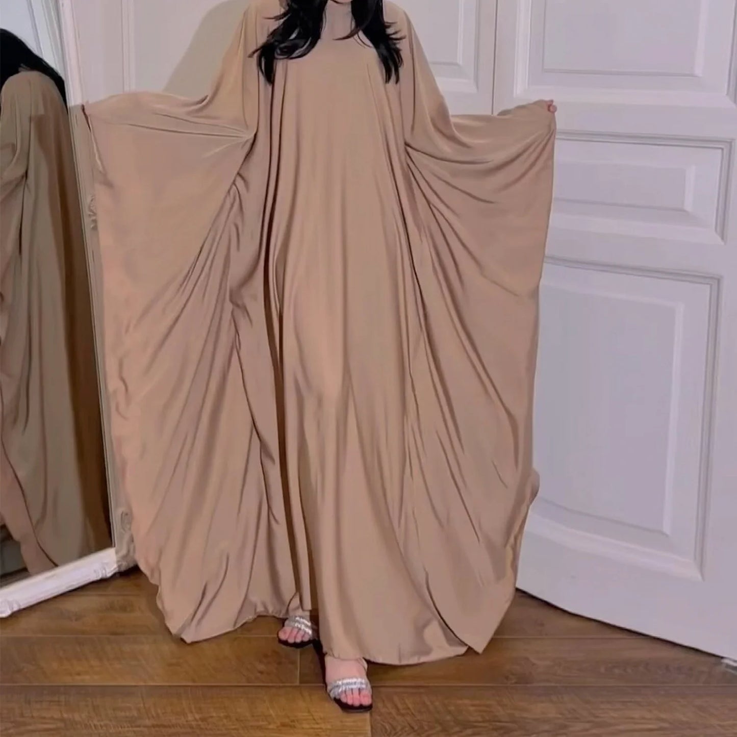 Closed Batwing Abaya Women Muslim Dress Turkish Islamic Dress Women 2024 For Party Kebaya Kaftan Turkey Caftan Marocain Femme