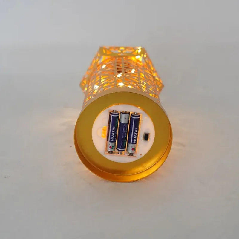 Morocco Festival Lights Metal LED Wind Lantern Ramadan Decorations for Home DIY Hanging Ornaments Muslim Islam Party Decor Gifts