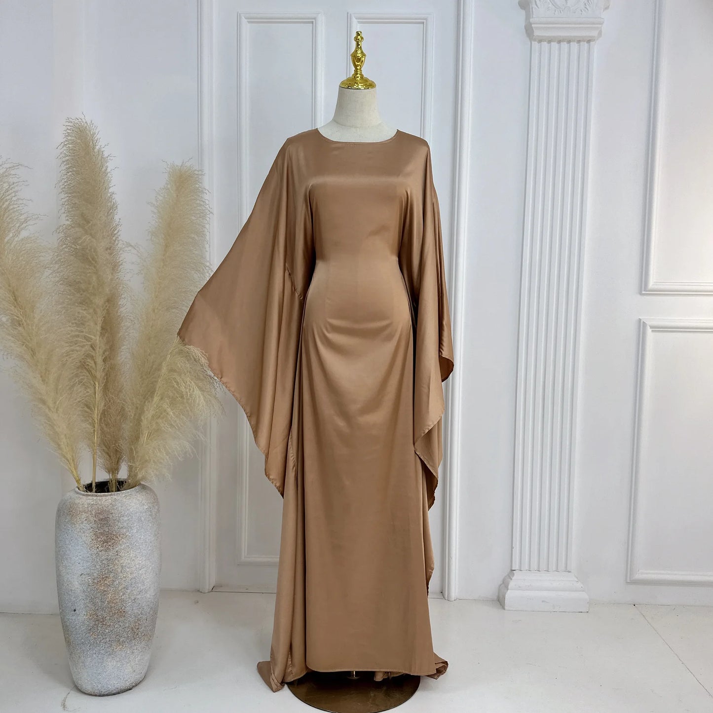Closed Batwing Abaya Women Muslim Dress Turkish Islamic Dress Women 2024 For Party Kebaya Kaftan Turkey Caftan Marocain Femme