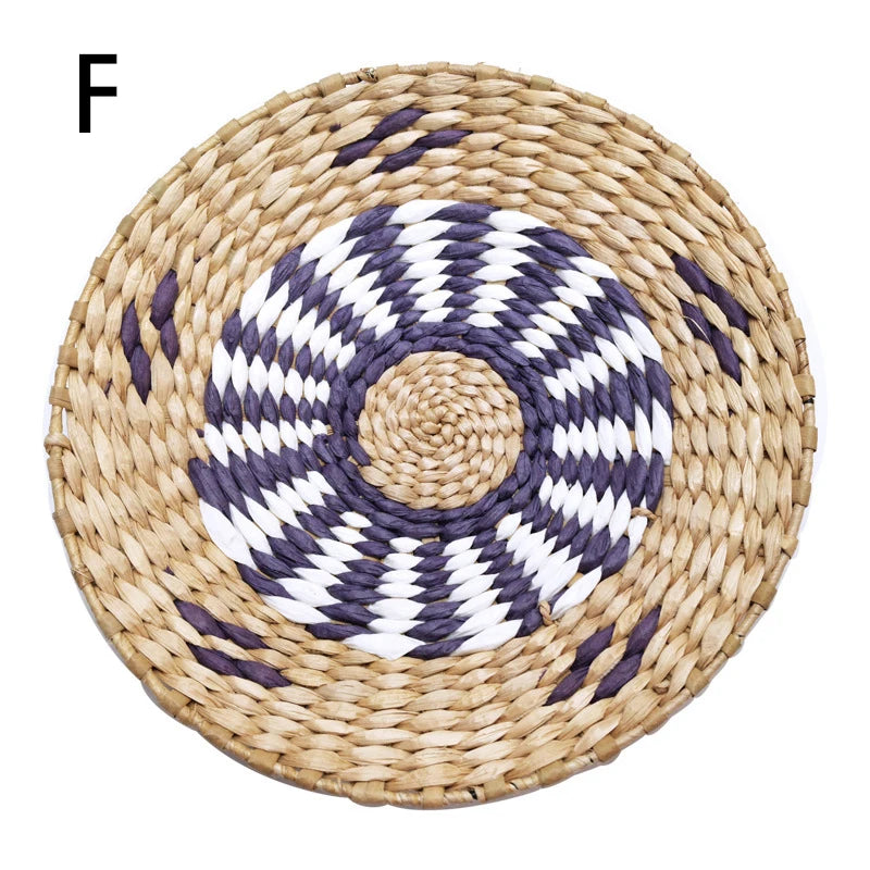 The Woven Plate – Straw Round Wall Tray & Fruit Basket