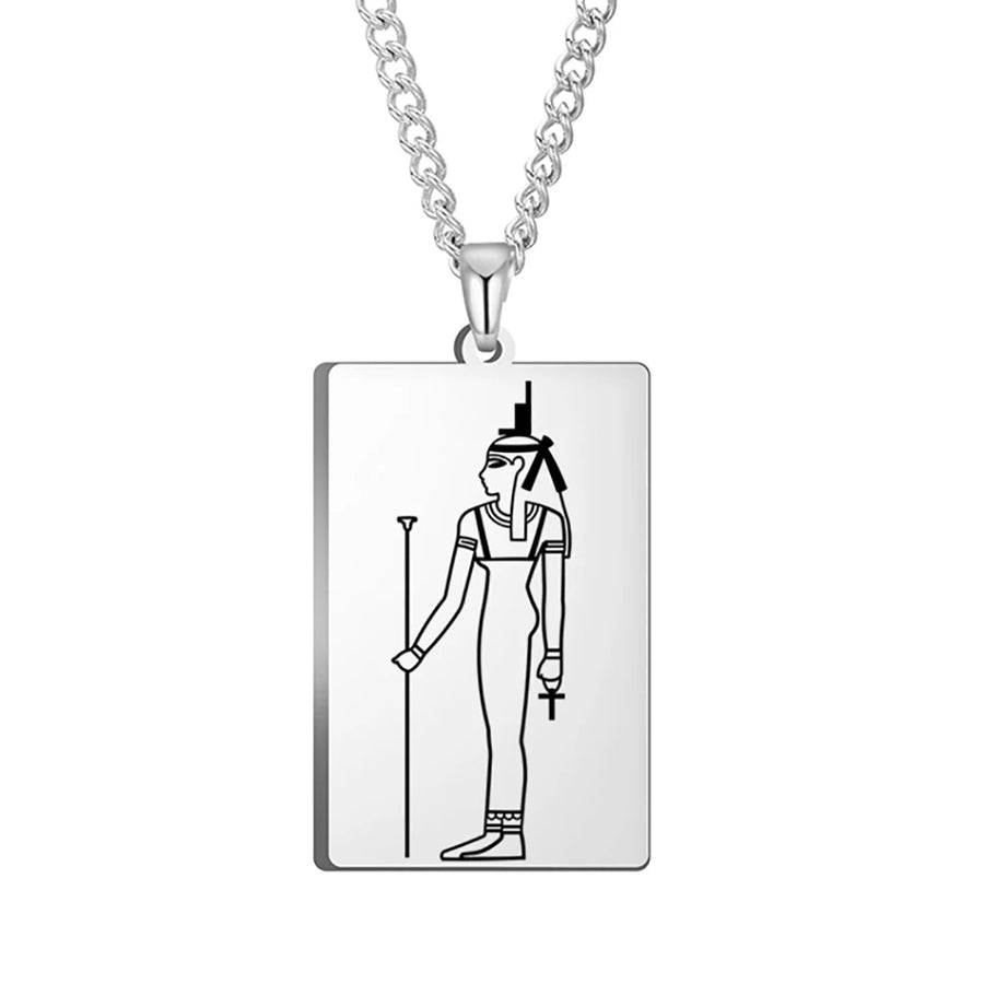 Ancient Egyptian Heritage Pendant – Stainless Steel Necklace of the Pharaohs