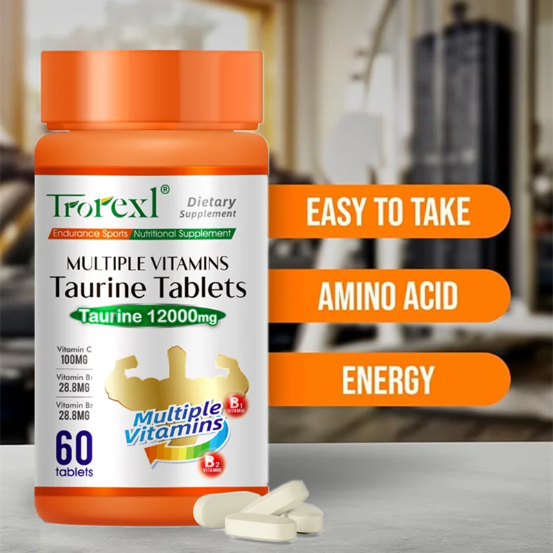 Multiple Vitamins Taurine Tablets for Energy boost, fatigue relief, and enhance physical strength