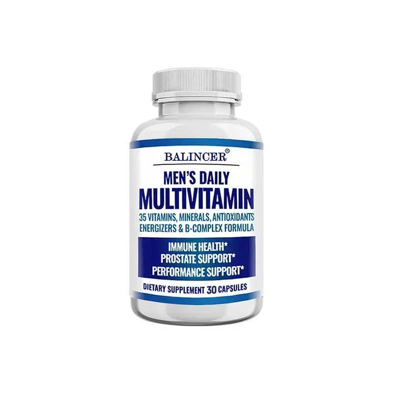 Men's Multivitamin - Contains vitamins B12, B6, zinc and selenium to support coordination, heart, immunity and prostate health