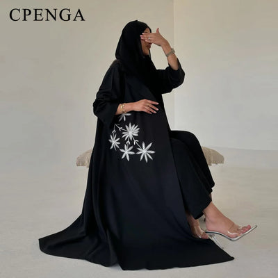 The Notched Lapel – Luxury Black Abaya for the Muslim Woman in America