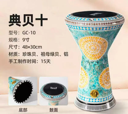 For Middle Eastern Drum Darbuka Arabic Drum Handclapped Percussion Instruments Made In Egypt 8 Inch Aluminum
