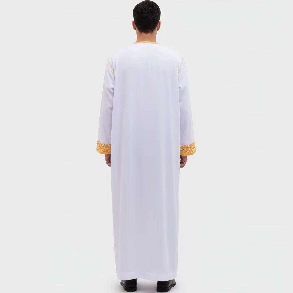 Men's Muslim Clothing Modest Fashion Abaya Thobes  for Muslim Men Modesty Dress Code Islamic Wear for Men