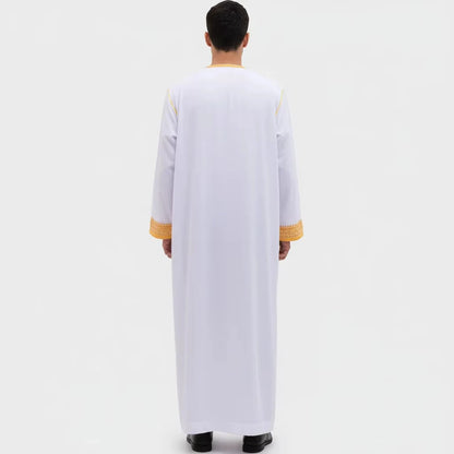 Men's Muslim Clothing Modest Fashion Abaya Thobes  for Muslim Men Modesty Dress Code Islamic Wear for Men