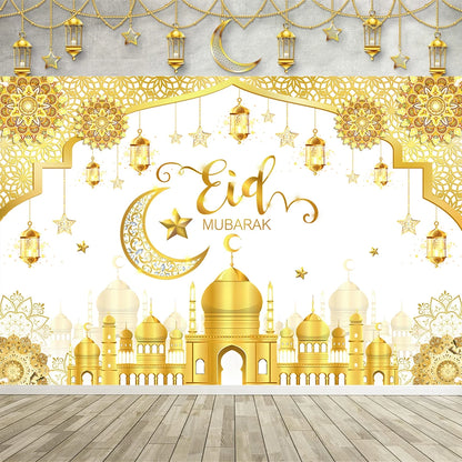 2026 Eid & Ramadan Backdrop Ramadan Kareem Eid Mubarak Party Photography Background Islamic Muslim Party Supplies Eid Al-fitr
