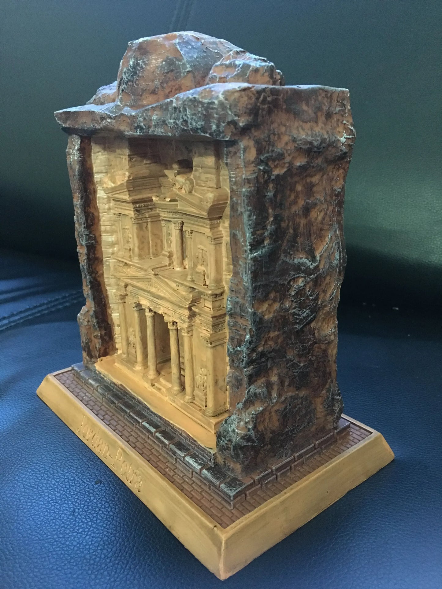 Handmade Petra Treasury Model – Resin Sculpture of Jordan's Ancient City