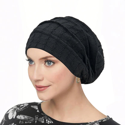 Women Soft Strech Beanie Chemo Cap Solid Color Bonnet Inner Hijabs Cap Muslim Head Wraps Femme Wrap Head Turban Hat