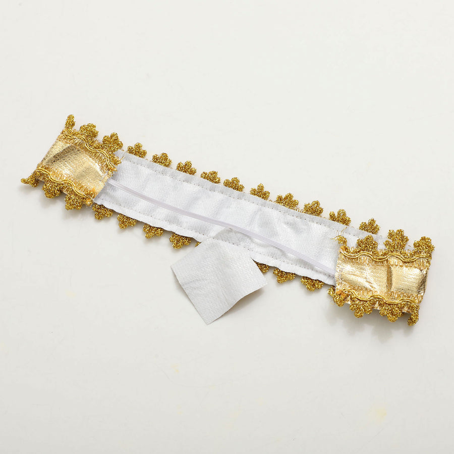 Pharaoh & Cleopatra Luxury Cosplay Set – Gold Trim Egyptian King & Goddess Costume