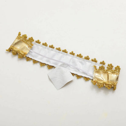 Pharaoh & Cleopatra Luxury Cosplay Set – Gold Trim Egyptian King & Goddess Costume