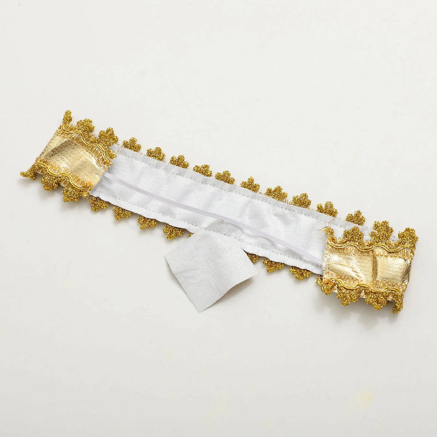 Pharaoh & Cleopatra Luxury Cosplay Set – Gold Trim Egyptian King & Goddess Costume
