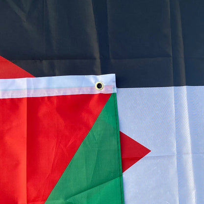 aerlxemrbrae Large Palestine Flag 60*90cm   /150 x 90cm hanging High Quality Polyester Gaza Palestinian banner