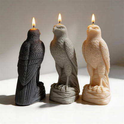 21CM Arabic Falcon Figurine Silicone Mold Home Decor Arabian Falcon Statue Soy Wax Candle Mold Animal Resin Plaster Mould