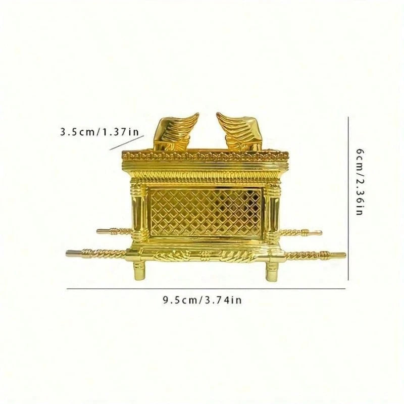 The Ark Of The Covenant Historic Model Replica Gold Plated Home Festive Decorative Figurine Ornament Ancient Egyptian Design