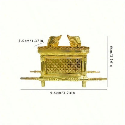 The Ark Of The Covenant Historic Model Replica Gold Plated Home Festive Decorative Figurine Ornament Ancient Egyptian Design