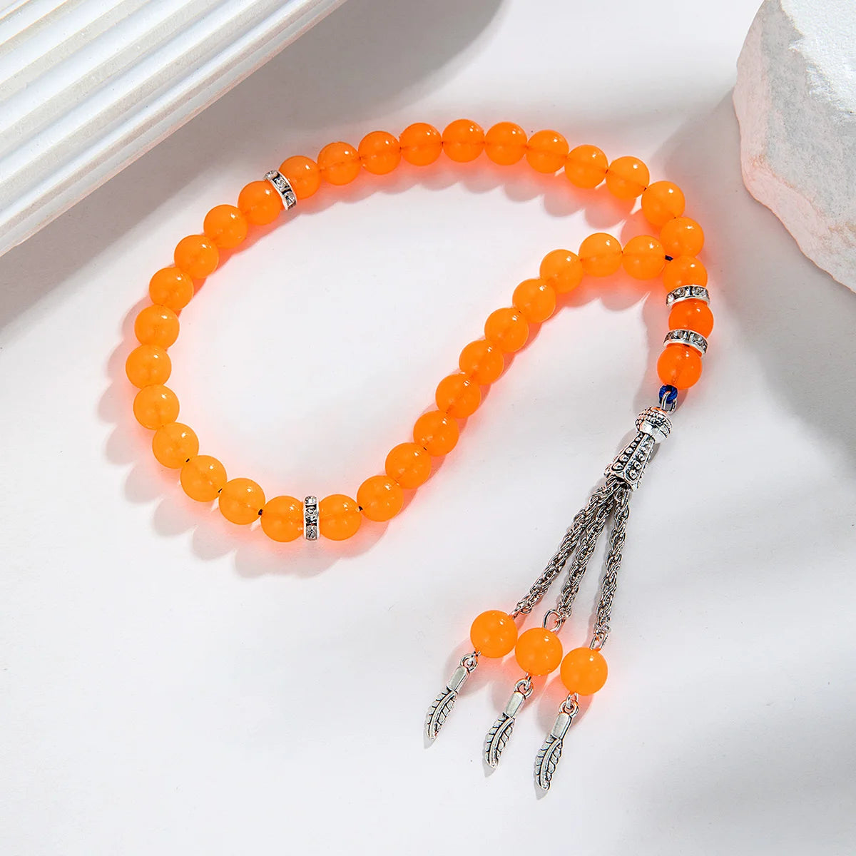 Colored acrylic luminous beads Muslim prayer short prayer beads bracelet