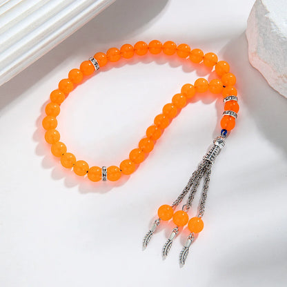 Colored acrylic luminous beads Muslim prayer short prayer beads bracelet