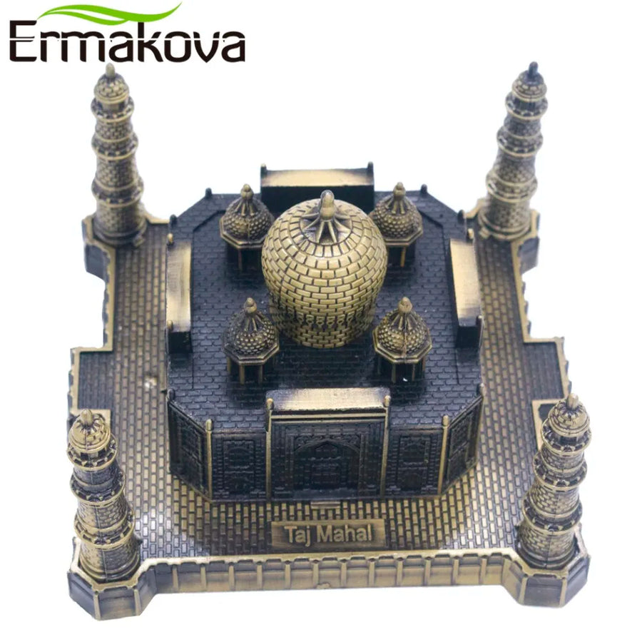 Taj Mahal Antique Bronze Model – World Landmark Figurine for Home & Office