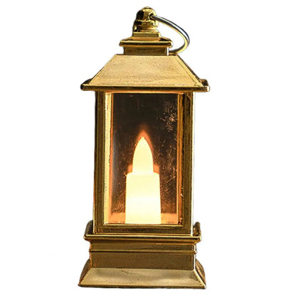 LED Lantern Retro Style Energy-saving Glare Free Shatterproof Battery Powered Flickering LED Candles Party Hanging Lantern Decor