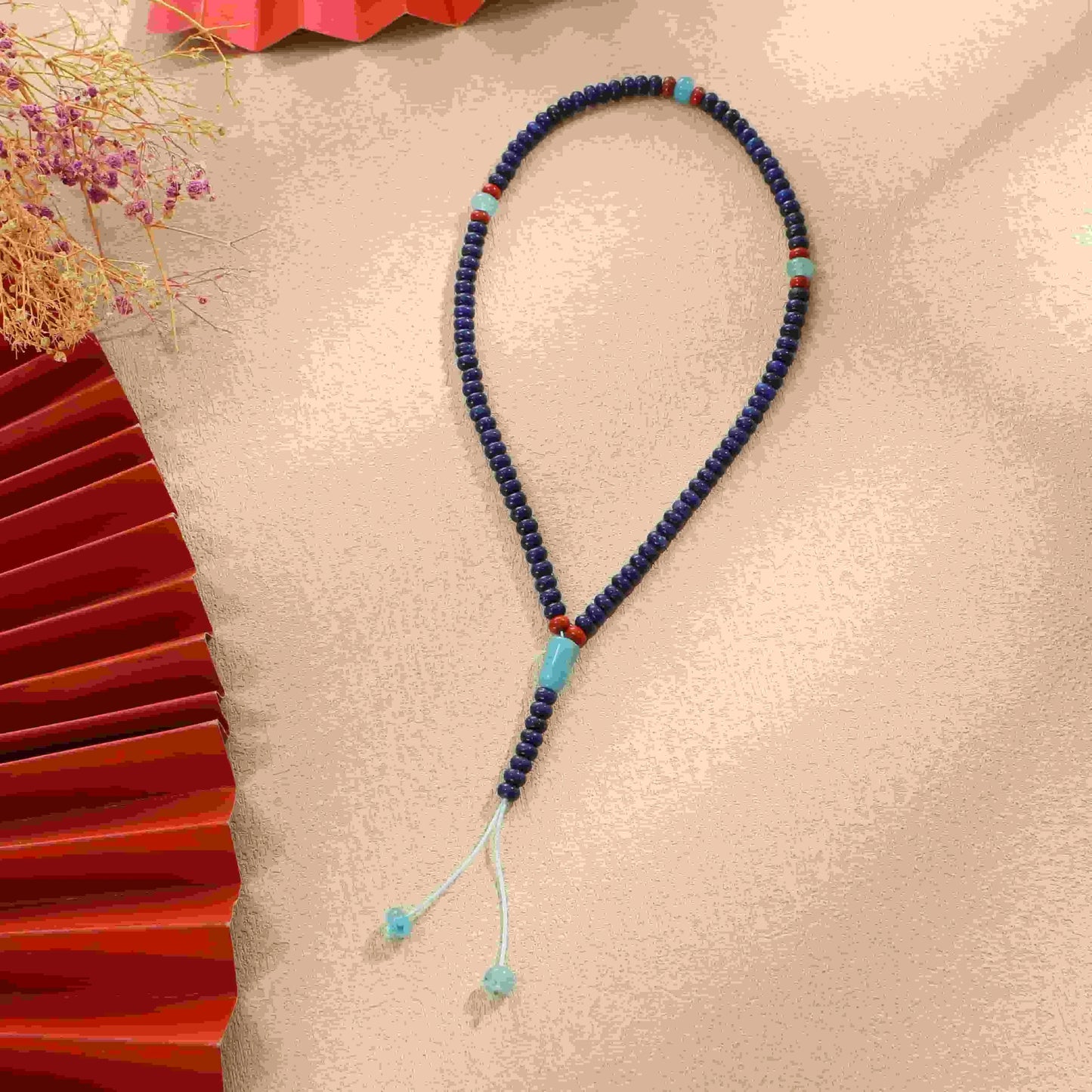 Islamic Prayer 99 Beads Tasbih, Natural Stone Misbaha Tasbeeh for Unisex Adults with Gift Box