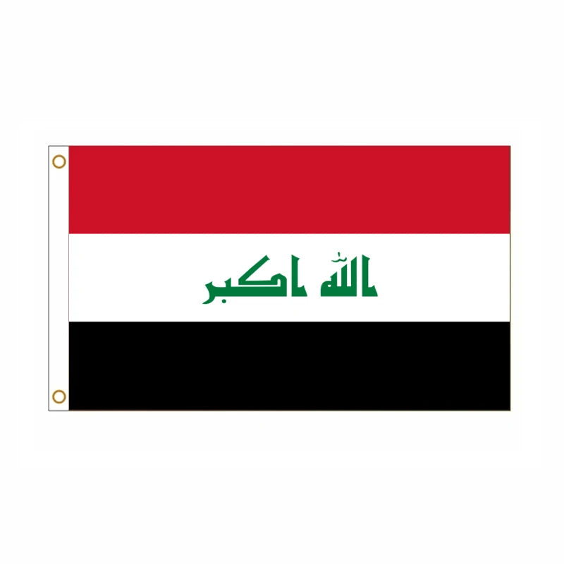 5 Pcs/lot Iraq National Flag 90x150cm Iraq Flag The Republic of Iraq National Flag wholesale