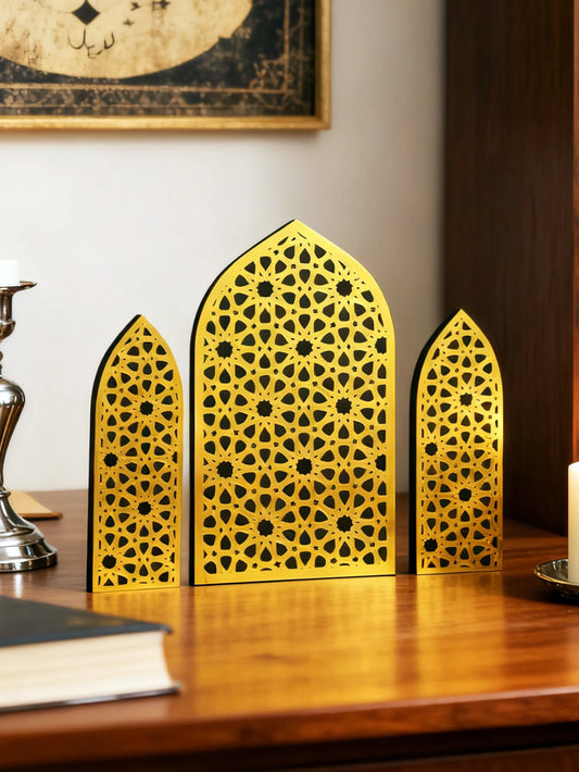 The Geometric Arch Decor Set – Golden Arches, Sacred Spaces