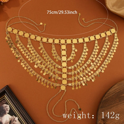 Crown of the East – Gold Coin Headdress for the Arab Bride in America