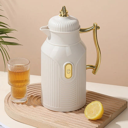 Middle Eastern Thermos Flask, Hot Water Bottle, Press-type Glass Inner Liner Thermos Flask, Arab-style Thermos Flask