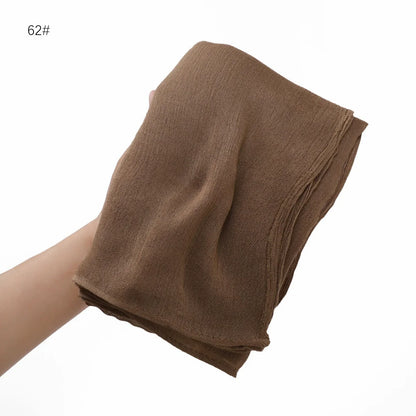 The Crinkle Rayon Hijab – Effortless Elegance, All-Day Comfort