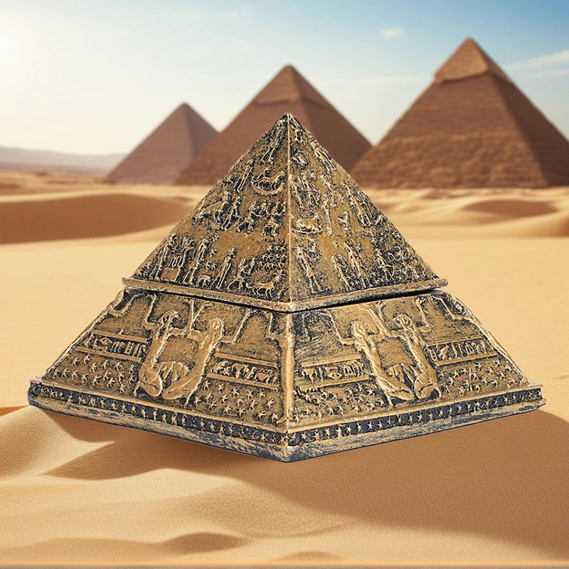 Egyptian Pyramid Aromatherapy Candle Stand – Detachable Resin Ornament