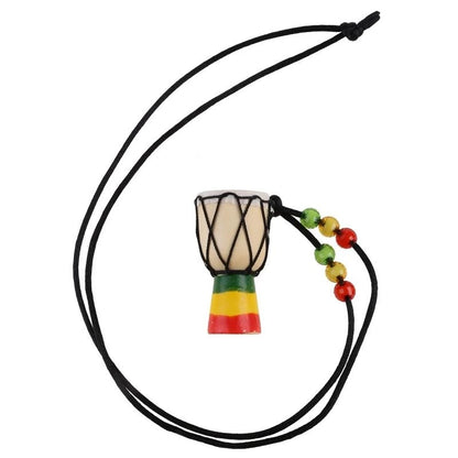 F92E Mini Djembe Percussion African Hand Drum Pendant Drummer Present for Learning Drume Beginner Starter Tool