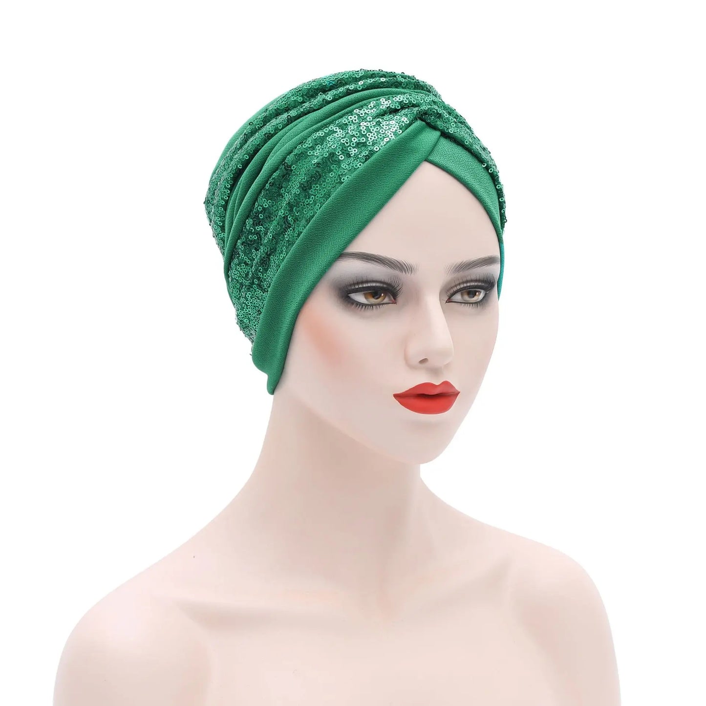 The Sequin Turban Cap – Shine with Modesty and Grace
