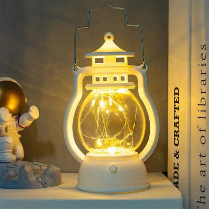 Candle Holders lantern for Table Retro Flameless Lamp Desktop Candlestick Chandelier Christmas New Year Home Decor
