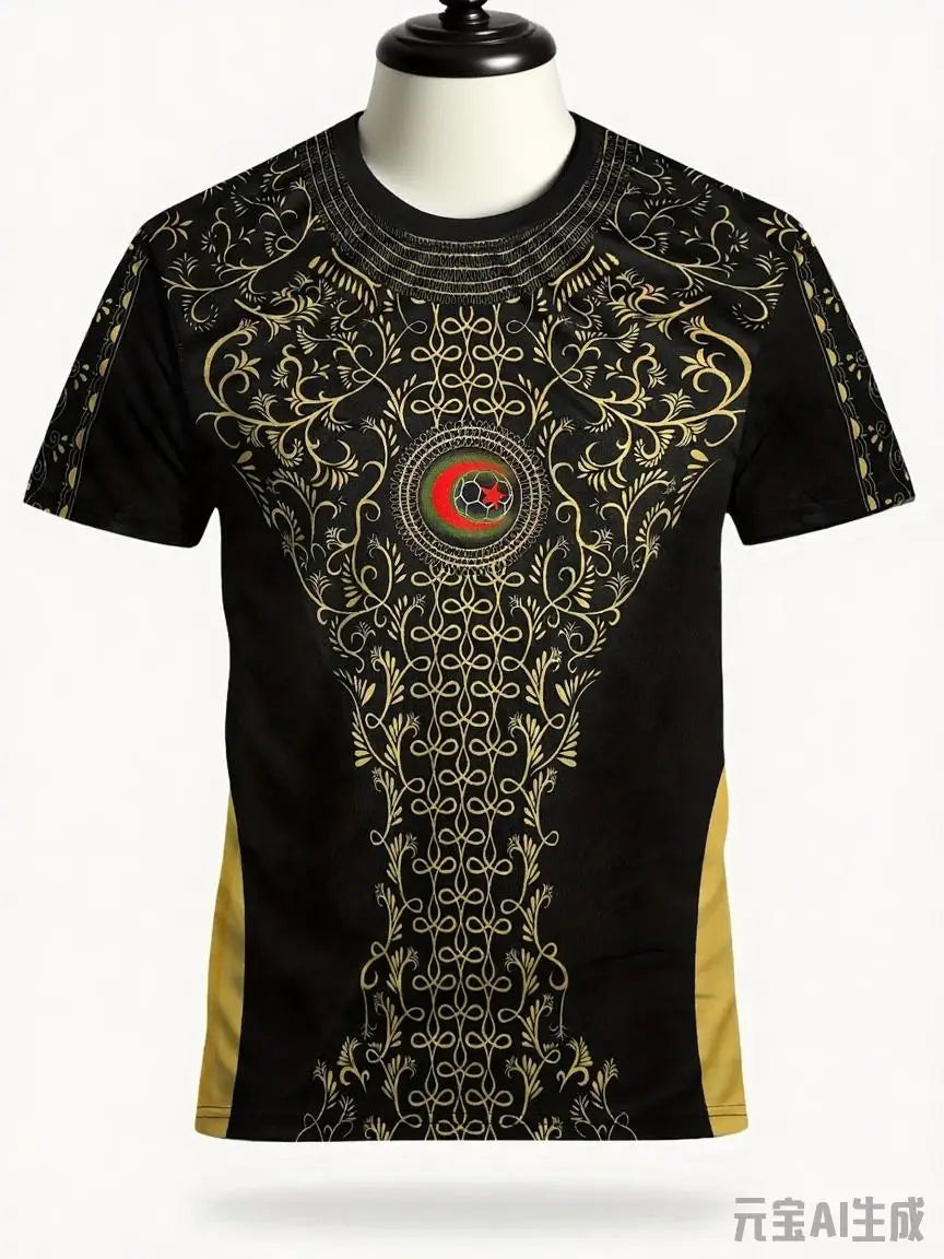 Algeria Football Jersey New Fashion Jersey Training Jersey Outdoor Sports 3d Printing 3 Colors Quick-Drying Breathable T-Shirt