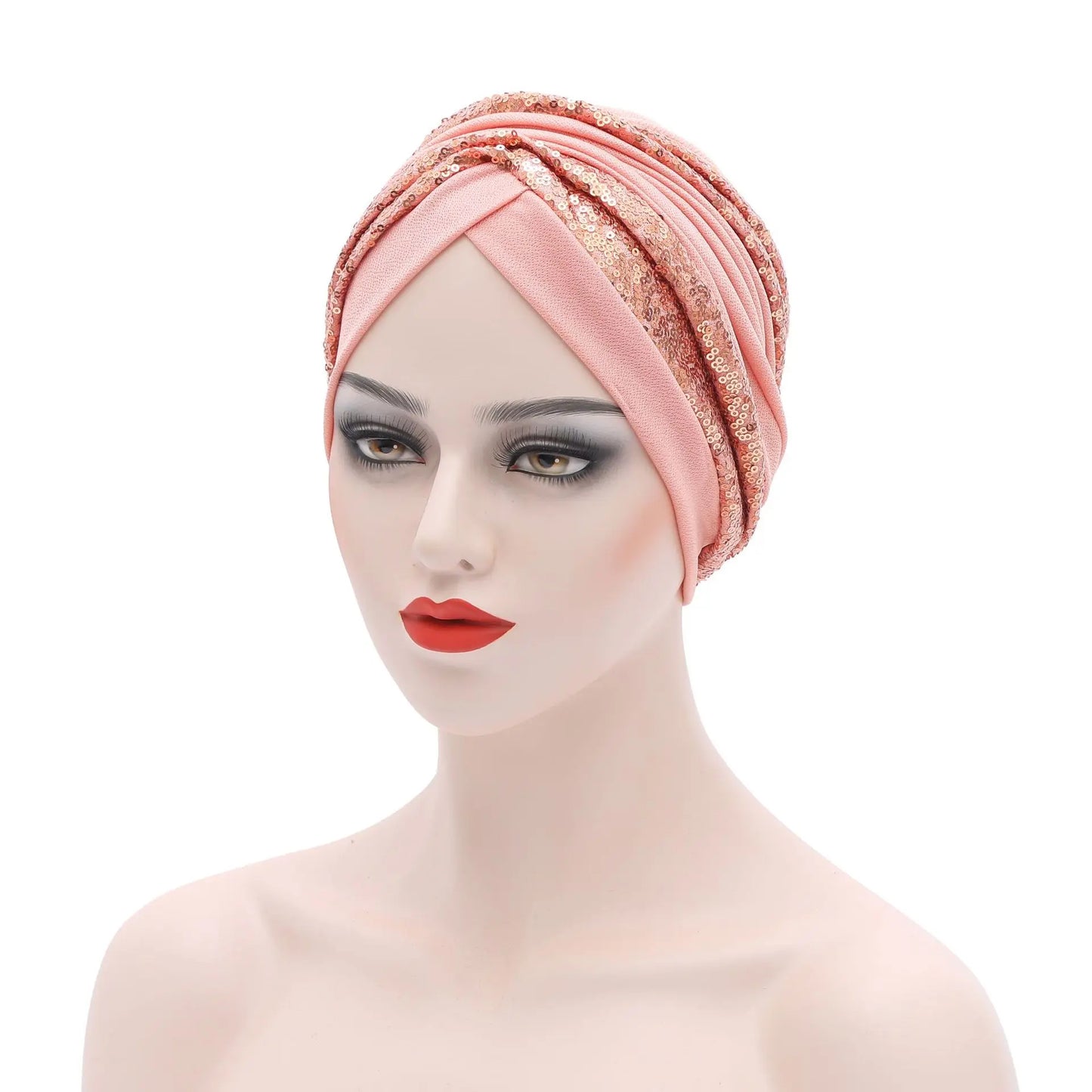 The Sequin Turban Cap – Shine with Modesty and Grace