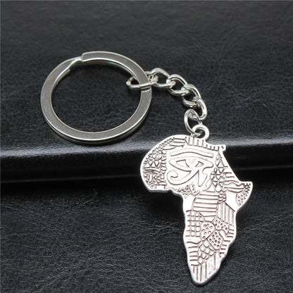 Eye of Horus & Pharaoh Keyring – Egyptian Charm, Creative Gift Accessory