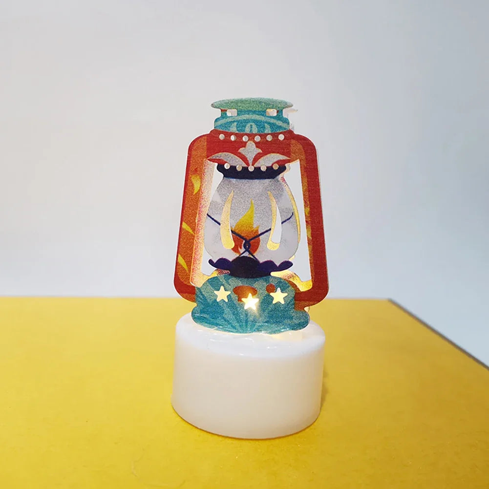 1Pc Home Eid Al Adha Al-Fitr Islam Middle East Muslim Party Decoration Candle Light 2026 Eid Mubarak Decor Ramadan Decoration