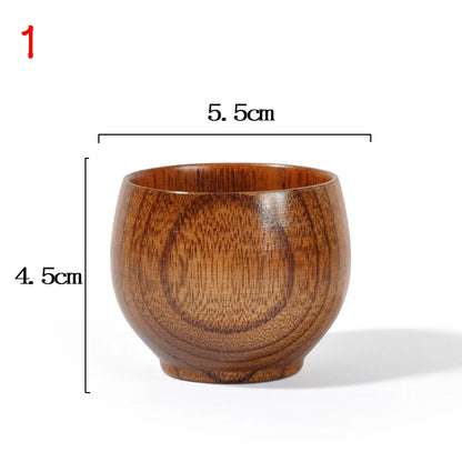 Handmade Spruce Wood Cups – Natural Big Belly Mug for Tea, Coffee & Milk