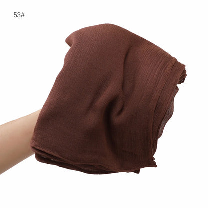 The Crinkle Rayon Hijab – Effortless Elegance, All-Day Comfort