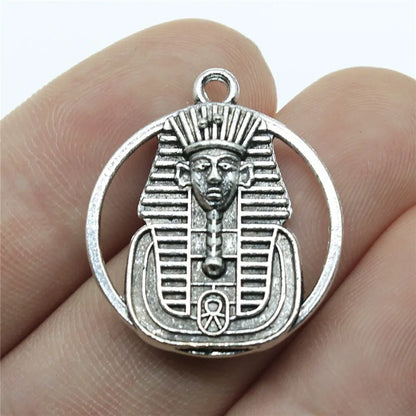 Egyptian Charm Set – 10-Piece Pyramid, Eye of Horus, Anubis & Bastet for Jewelry Making