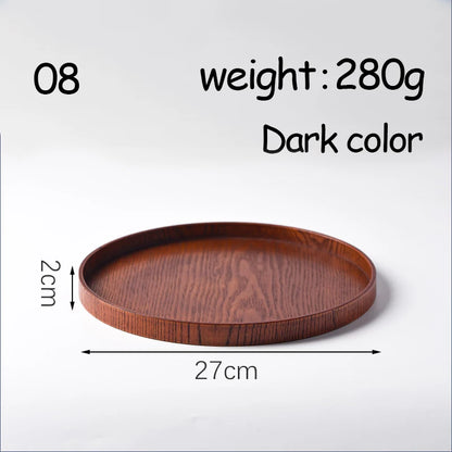 Oval Serving Trays Tableware Dessert Tea Saucer Coasters Coffee Coasters Wooden Plate Storage Food Display Home Hotel Decor