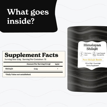Pure Himalayan Shilajit Resin High Potency for Men & Women 85+ Trace Minerals for Stamina and Muscle Bulding Free Shipping